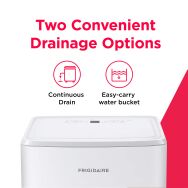 Frigidaire - 4500 Sq Ft 50 Pint Dehumidifier - White - Left View