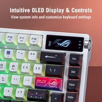ASUS - ROG Azoth X 75% Wireless Mechanical RGB Gaming Keyboard with Hot-Swappable ROG NX Snow Swi... - Left View