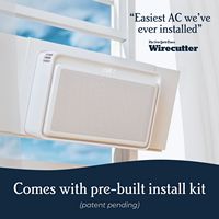 Windmill 8,000 BTU Smart Window Air Conditoner - White - Left View