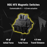 ASUS - ROG Falchion Ace 65% Wired Gaming Keyboard with ROG HFX Magnetic Switches and Rapid Trigge... - Left View