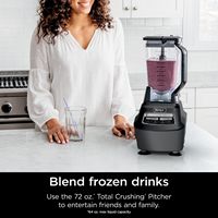 Ninja - Mega Kitchen System 72-Oz. Blender - Black - Left View