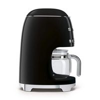 SMEG - DCF02 Drip 10-Cup Coffee Maker - Black - Left View