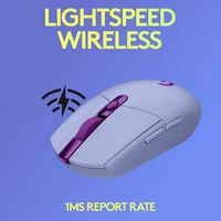 Logitech - G305 LIGHTSPEED Wireless Optical 6 Programmable Button Gaming Mouse with 12,000 DPI HE... - Left View