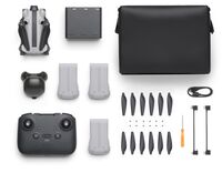 SKYROVER - X1 Fly More Combo 8K Drone with Remote Controller - Gray - Left View
