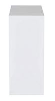 OSP Home Furnishings - Metal Bookcase - White - Left View