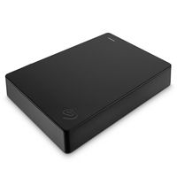 Seagate - 4TB External USB 3.0 Portable Hard Drive with Rescue Data Recovery Services - Black - Left View