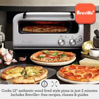 Breville - the Smart Oven Pizzaiolo - Black Truffle - Left View