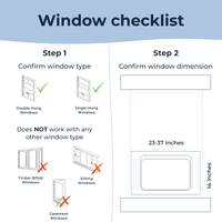 Windmill - 6,000 BTU Smart Window Air Conditoner - White - Left View