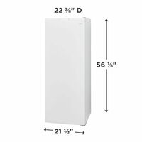 Frigidaire - 7 Cu. Ft. Garage Ready Upright Freezer - White - Left View