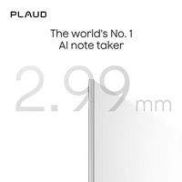 PLAUD - Note Smart AI Voice/Audio Recorder - Silver - Left View