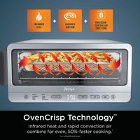 Ninja Flip Toaster Oven & Air Fryer - Gray - Left View