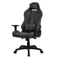 Arozzi - Torretta Soft Fabric Gaming Chair - Dark Grey - Left View