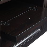 Simpli Home - Amherst 72 inch Solid Wood TV Media Stand in Hickory Brown - Hickory Brown - Left View