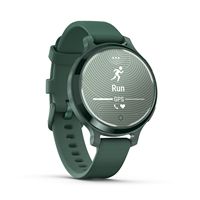 Garmin - Lily 2 Active GPS Smartwatch 33 mm Anodized Aluminum - Jasper Green with Jasper Green Si... - Left View