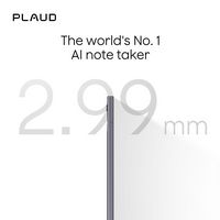 PLAUD - Note Smart AI Voice/Audio Recorder - Black - Left View