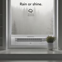 Vornado - PORTAL Window Fan with Reversible Exhaust, Weather Resistant Case, White - White - Left View