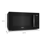 Whirlpool - 1.0 cu. ft. All-In-One Multifunctional Countertop Microwave With Air Fry - 900 watt -... - Left View