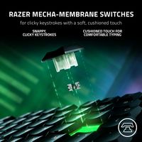 Razer - Ornata V3 Full-Size Wired Mecha-Membrane Gaming Keyboard with Chroma RGB Backlighting - B... - Left View