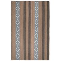 Simpli Home - Hart 6 x 9 Area Rug - Taupe,Black - Left View