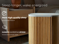 The Windmill Air Purifier Max, Smart 3-in-1, Ultra-Quiet, Medical Grade HEPA, Large Rooms up to 1... - Left View