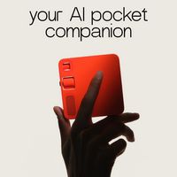 Rabbit - R1 Mobile AI Device - Personal AI Assistant - Leuchtorange - Left View