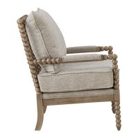 OSP Home Furnishings - Fletcher Spindle Chair - Fog - Left View