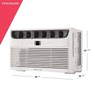 Frigidaire - 250 Sq. Ft. 6,000 BTU Window-Mounted Air Conditioner - White - Left View