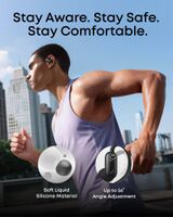 Anker - Soundcore AeroFit 2 Pro Dual-Form Wireless Bluetooth Earbuds with Open-Ear and Active Noi... - Left View