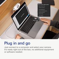 Elgato - Facecam Neo 1080p60 Full HD Webcam for Video Conferencing, Gaming, and Streaming - White - Left View