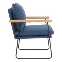 OSP Home Furnishings - Dutton Armchair - Navy - Left View