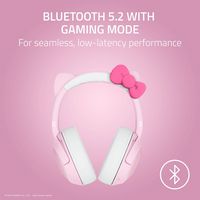 Razer - Kraken Kitty V2 Wireless Gaming Headset for PC, Mac, Playstation, Nintendo Switch, Steam ... - Left View
