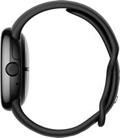 Google - Pixel Watch 3 (41mm) Smartwatch with Obsidian Band - Wi-Fi - Matte Black - Left View