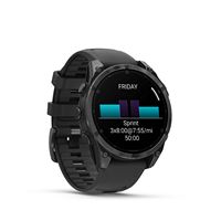 Garmin - fēnix 8 AMOLED  GPS Smartwatch 47 mm Fiber-reinforced polymer - Slate Gray - Left View