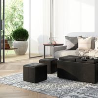 Simpli Home - Banning 6 x 9 Area Rug - Ivory,Grey - Left View