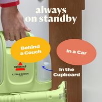 BISSELL - Little Green Mini Portable Carpet Cleaner - Tea - Left View