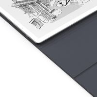 Amazon - Kindle Scribe Folio Cover - Graphite - Left View