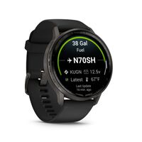 Garmin - D2 Air X 15 Avaition GPS Smartwatch 45 mm Fiber-reinforced polymer - Slate - (2025) - Left View
