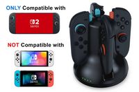 NEXT - Joy-Con 2 Quad Charging Station for Nintendo Switch 2 - Black - Left View