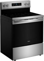 Whirlpool - 5.3 Cu. Ft. Freestanding Single Electric Range with Steam Air Fry and Air Baking - St... - Left View