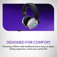 Alienware - AW725H Tri Mode Wireless Gaming Headset for PC, Xbox X|S, Xbox One, PS5, PS4, Switch ... - Left View