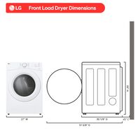 LG - 7.4 Cu. Ft. Ultra Large Stackable Smart Electric Dryer with AI Sensor Dry and LoDecibel Quie... - Left View