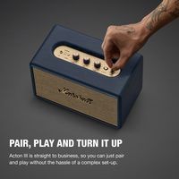 Marshall - Acton III Bluetooth Home Speaker with Bass / Treble / Volume Controls and 3.5 mm Auxil... - Left View