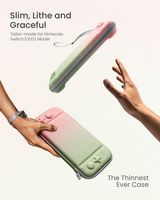 tomtoc - FancyCase-G05 Slim Case for Nintendo Switch - OLED Model, Nintendo Switch, EVA hard shel... - Left View