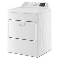 Whirlpool - 7.0 Cu. Ft. Gas Dryer with AutoSensing and Wrinkle Shield option - White - Left View