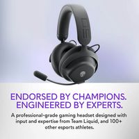 Alienware - Pro Wireless Gaming Headset for PC, PS5, PS4, Switch and Mobile - Dark Side of the Moon - Left View