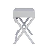 Linon Home Décor - Penrose Two-Drawer Campaign-Style Writing Desk - Gray - Left View