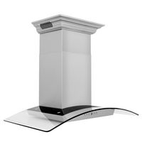 ZLINE - 30 inches - Externally Vented - Wall Range Hood - Stainless steel - Left View