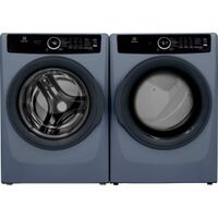 Electrolux - Front Load Perfect Steam™ Electric Dryer with Instant Refresh – 8.0 Cu. Ft - Denim Blue - Left View