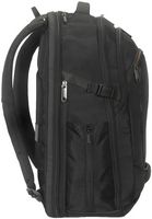 Targus - 17” Voyager EXP Travel Backpack - Black/Orange - Left View