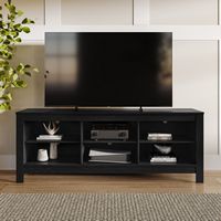 CorLiving - Contemporary TV Stand with Open Shelves for Most TVs up to 85